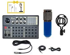 Bộ Micro Thu Âm Livestream K800  BM900 – Combo Thu Âm Chuyên Nghiệp Hát Live Hay Lọc Ồn Tốt