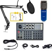 Bộ Micro Thu Âm Livestream K800  BM900 – Combo Thu Âm Chuyên Nghiệp Hát Live Hay Lọc Ồn Tốt