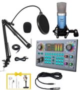 Trọn bộ thu âm ISK AT100 và Soundcard C100 chuyên nghiệp tặng kèm tai nghe và giá đỡ điện thoại