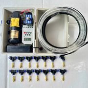 Combo phun sương tưới cây tự động 15 béc có tủ điện dùng timer ( tủ điên  van từ timer)