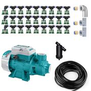 Bộ phun sương tưới lan 30 béc phun 4 hướng bơm 370w