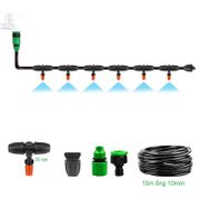 Bộ Kit Tưới Phun Sương 20 Béc cam 1 hướng nhựa 15m ống dây 10mm