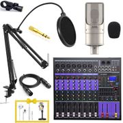 Trọn bộ hát karaoke livestream chuyên nghiệp tại nhà mic PC-K200 kết hợp Mixer M11pro