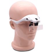 Kính lúp đeo đầu có đèn LED đọc sách sửa chữa kiểm tra và nhận dạng cho người già có 5 thấu kính