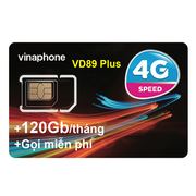 Sim 4G Vinaphone VD89Plus khuyến mãi 120Gb/tháng