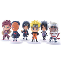 Bộ 6 tương nhân vật Naruto Chibi N3 - 7cm trang trí góc Gaming