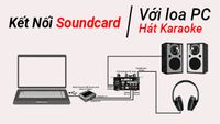 Hướng dẫn kết nối Souncard với loa vi tính để hát karaoke online hoặc Livestream