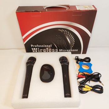 Bộ 2 micro karaoke không dây Professional Wireless - MU 108