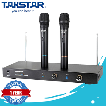 Micro karaoke không dây Takstar TS 6700 - 2 Micro chính hãng Original (Black)