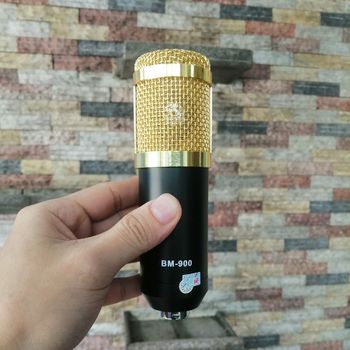 Bộ mic thu âm BM-900 và Soundcard K500 TẶNG giá đỡ cho điện thoại và tai nghe
