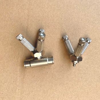 Bộ đế giữa 3 hướng kèm béc phun sương ( béc giữa  chia 3 hướng  3 béc cao áp )