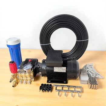 Bộ phun sương cao áp 200 đầu phun dùng bơm YY90-4 công suất 3HP