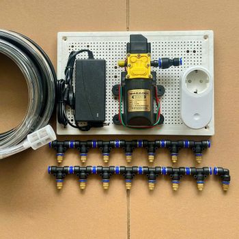 Hệ Thống Phun Sương 15 Béc Phun Bằng Đồng Có Ổ Cắm Wifi