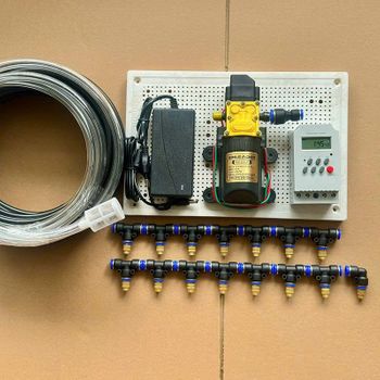 Trọn Bộ Phun Sương 15 Béc Phun Bằng Đồng- Bơm Sinleader 60W Có Hệ Thống Hẹn Giờ Tự Động