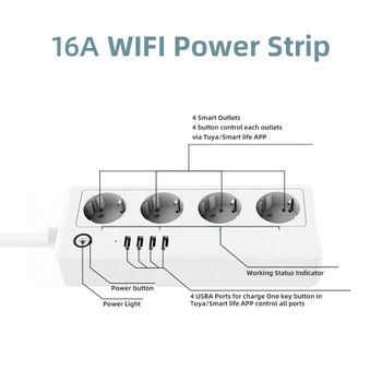 Ổ cắm wifi 4 lỗ điều khiển độc lập cho hệ thống phun sương