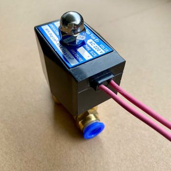 Van khóa từ cho cho hệ thống phun sương 2 đầu ra 8mm