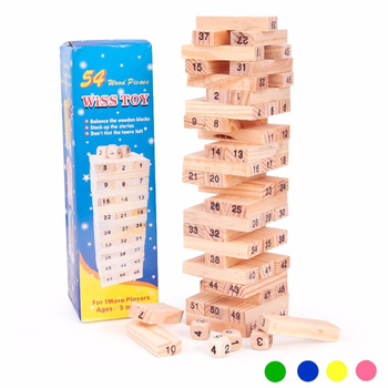 Bộ đồ chơi rút gỗ mini N6 cho bé - Có đánh số thứ tự Wiss Toys