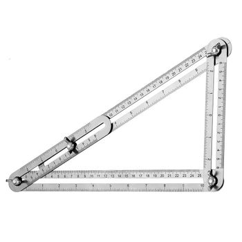 Thước đo đa góc bằng thép không rỉ B525 điều chỉnh 2 3 4 góc vuông