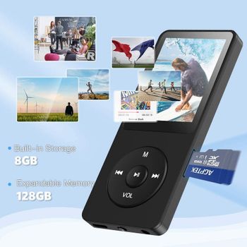 Máy nghe nhạc MP3 Walkman - Hỗ trợ thẻ 128Gb