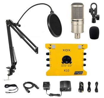 Combo thu âm chuyên nghiệp PC K200 kết hợp soundcard XOX K10
