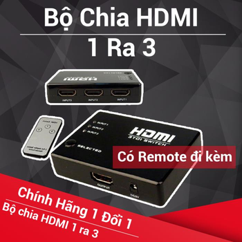Bộ chuyển 3 cổng HDMI có remote