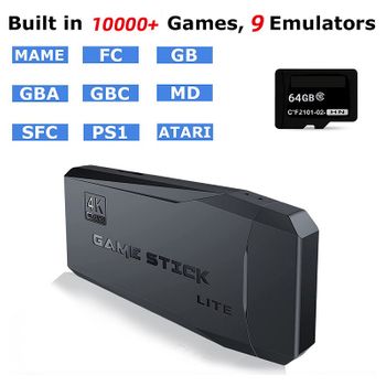 Máy chơi game 4 nút cổng HDMI kết nối không dây tích hợp 10000 trò chơi