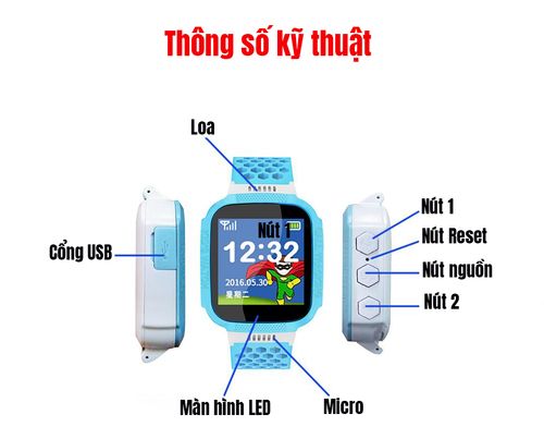 Đồng hồ định vị trẻ em giá rẻ H352 tiếng Việt hỗ trợ nghe gọi (y7)