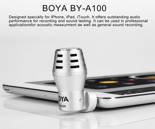Micro mini thu âm cho điện thoại Boya BY A100