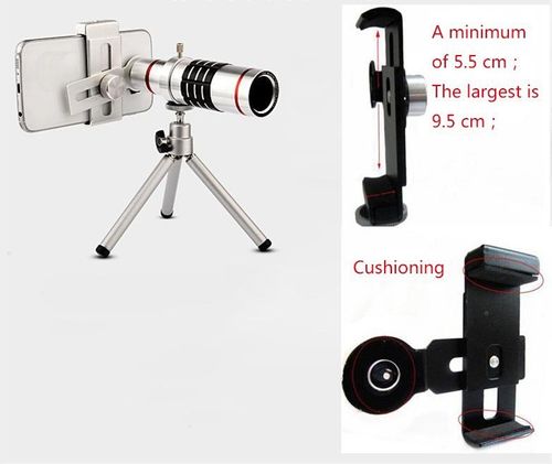 Ống kính lens camera tele zoom 18x cho smart phone H7 - Có Tripod