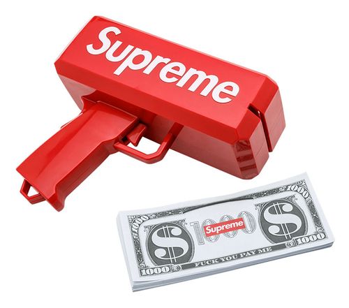 Súng bắn tiền Supreme - Tặng 1 xấp tiền giấy