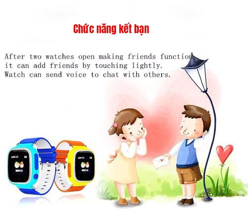 Đồng hồ định vị trẻ em GPS Q90 cảm ứng định vị - Hỗ trợ tiếng Việt