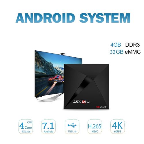 Khủng Long cấu hình smart box A5X - Ram 4GB - Android 7.1 N
