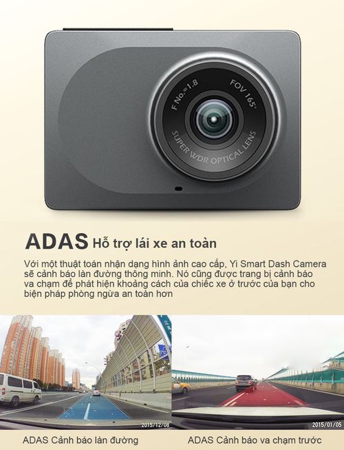Camera hành trình Xiaomi 2K Yi car DVR 1296p Yi Dash