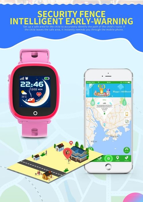 Đồng Hồ Định Vị Trẻ Em GPS-LBS DF31G chống nước - Tích hợp Camera thoại