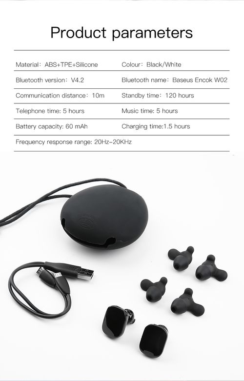 Tai nghe Bluetooth cảm ứng chạm Baseus Encock W02 Touch Earphone