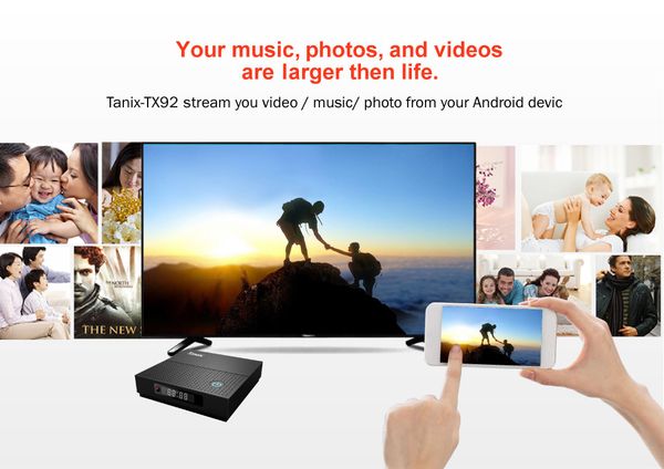 Android Box Tanix TX92 4K, amlogic S912, android 7.1, dual-Band wifi