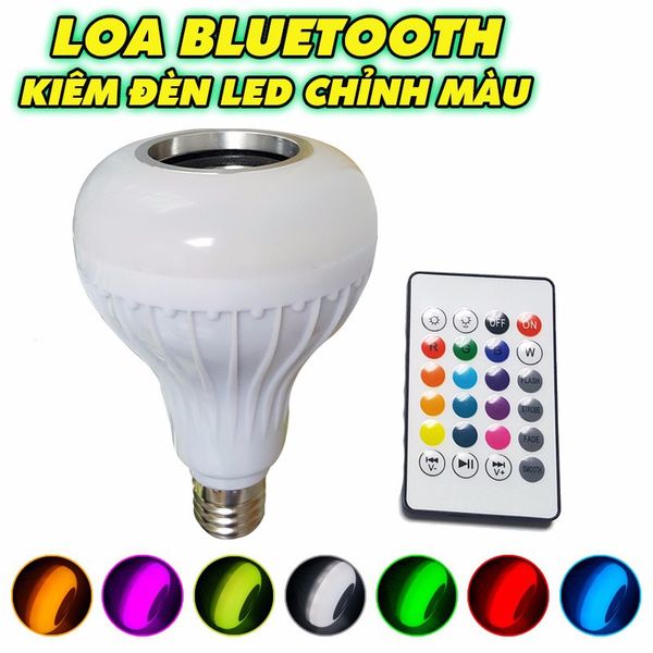 Loa Bluetooth Kiêm Đèn LED đổi màu BĐ1414