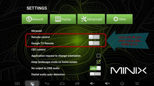 Hướng dẫn sử dụng điện thoại để điều khiển Android Box Thương Hiệu Minix