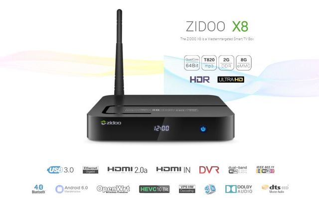 Android TV Box Zidoo X8