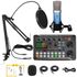 Bộ micro livestream ISK AT100 cùng soundcar F998 pro