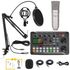 Bộ thu âm hát livesteam AQ100 cùng soundcard F998 pro