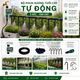 Bộ Phun Sương Tưới Cây Tự Động 5 Béc Uốn Cong (Dây 10m) - Có Timer Hẹn Giờ Màn Hình LCD