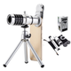 Ống kính zoom tele 12x hỗ trợ xóa phông cho điện thoại H5 - Có Tripod