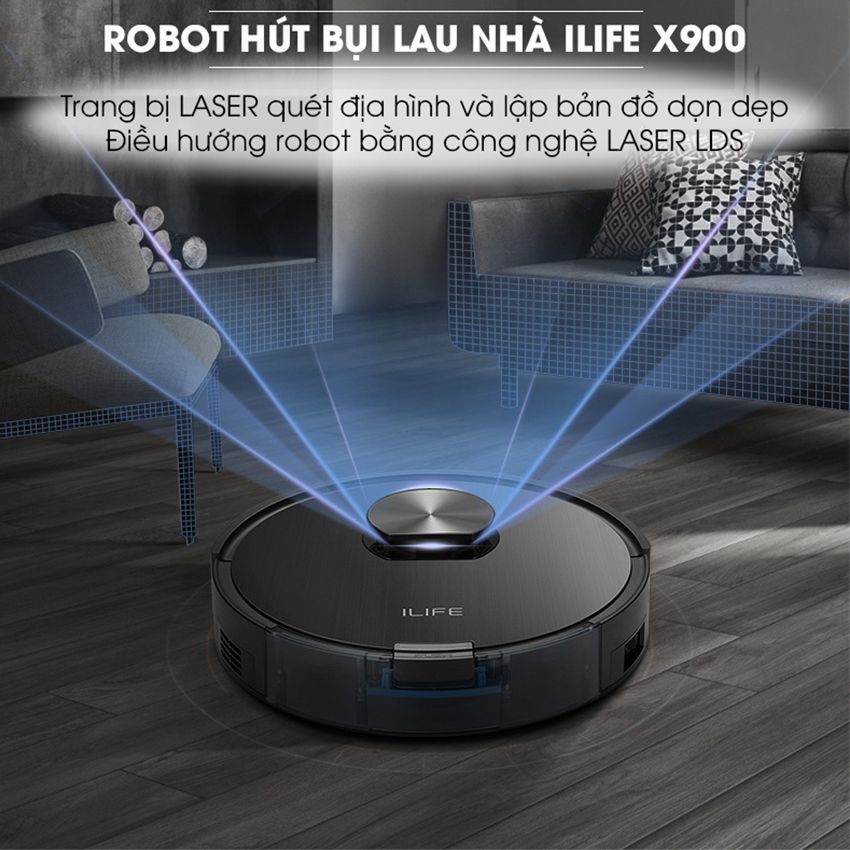 Robot hút bụi lau nhà iLife X900