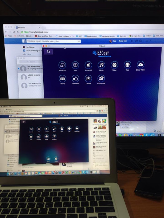 macbook và ezcast