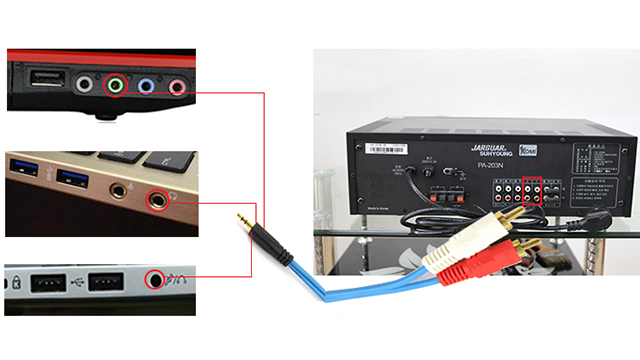 Hướng dẫn kết nối amply karaoke mini với laptop cực kỳ đơn giản