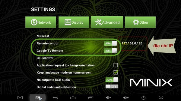 Hướng dẫn sử dụng điện thoại để điều khiển Android Box Thương Hiệu Minix