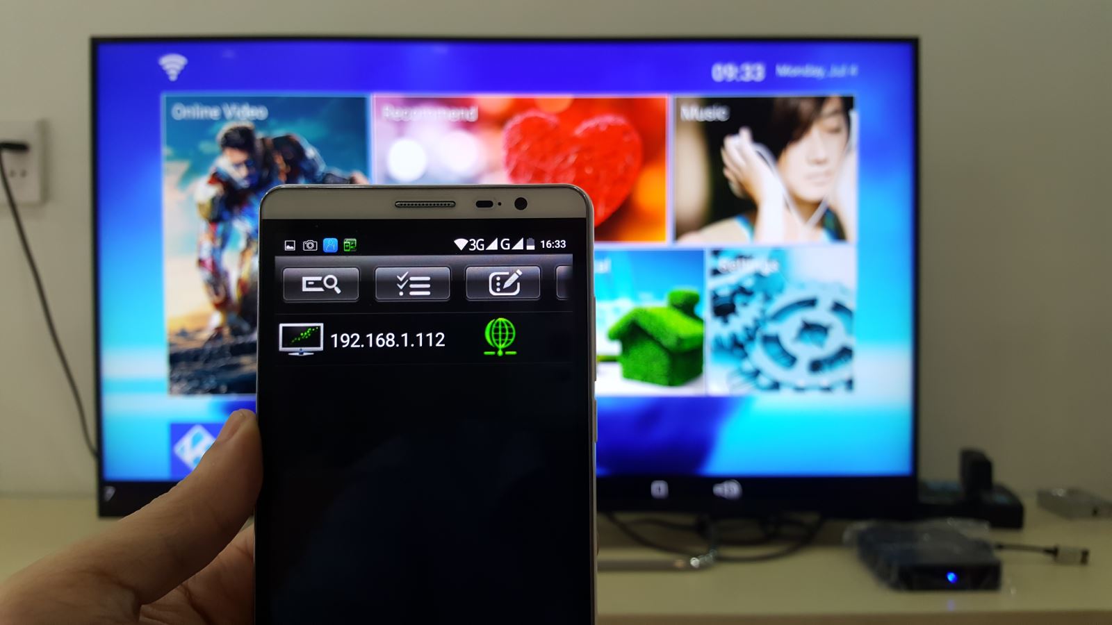 Hướng dẫn sử dụng điện thoại để điều khiển Android Box sử dụng chip Amlogic