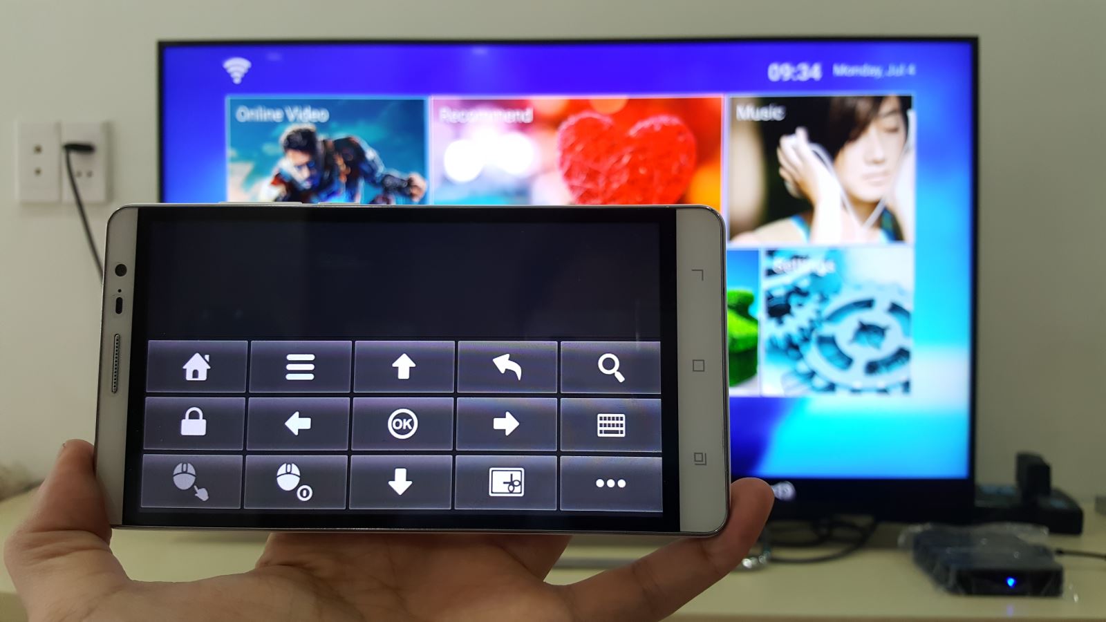 Hướng dẫn sử dụng điện thoại để điều khiển Android Box sử dụng chip Amlogic