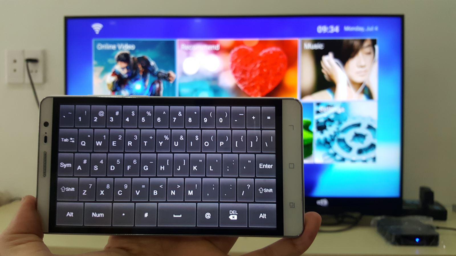 Hướng dẫn sử dụng điện thoại để điều khiển Android Box sử dụng chip Amlogic